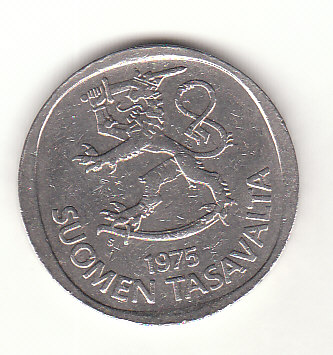  1 Markka Finnland 1975 (B342)   