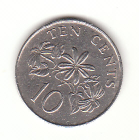  10 Cent Singapore 1987 (B354)   