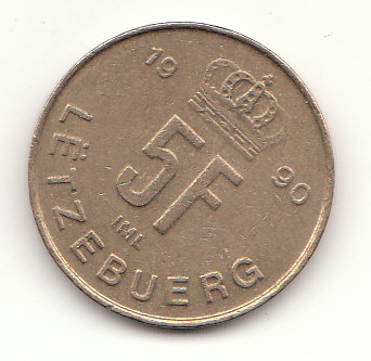 5 Frang Luxemburg 1990 (B364)