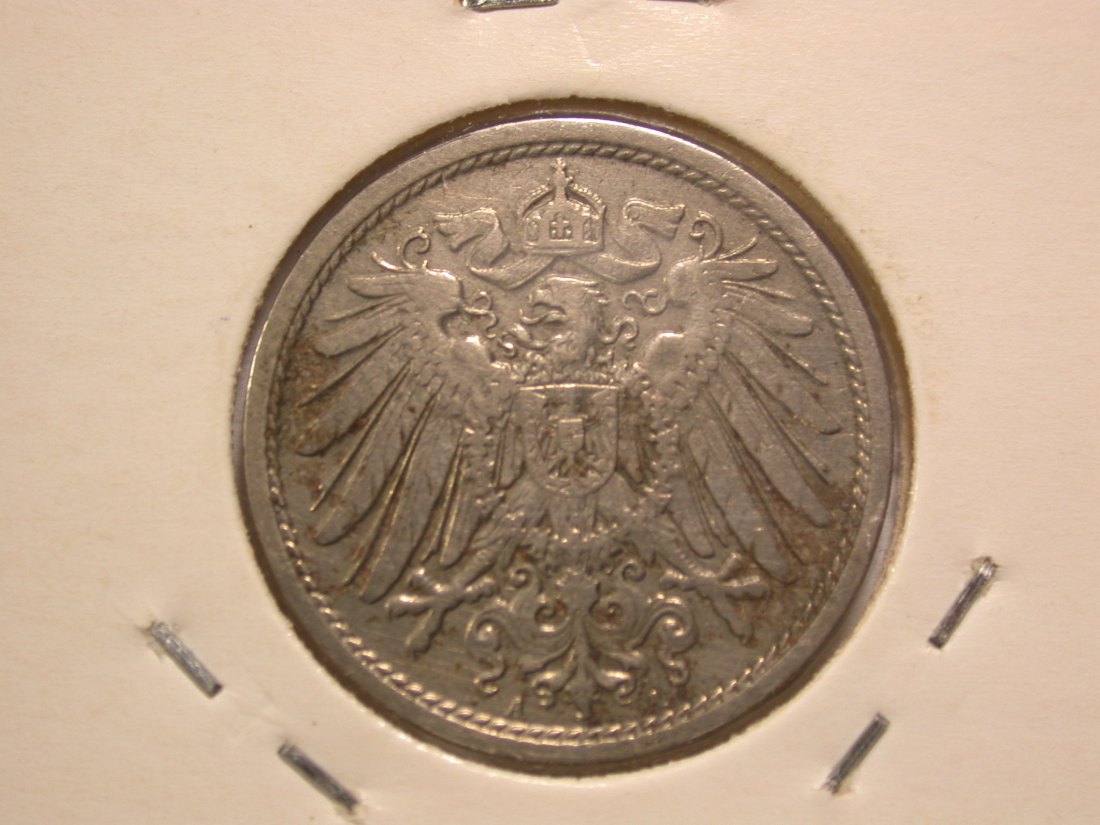  15101 KR 10 Pfennig  1909 A  in   ss+/ss-vz  Orginalbilder   