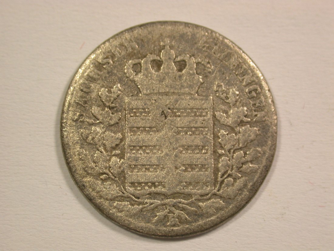  15101 Sachsen Meiningen  6 Kreuzer 1835 in schön Orginalbilder   