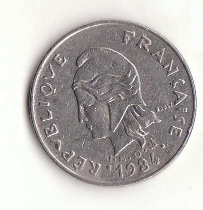  20 Francs Tahiti/Fr.Polynesien 1984  (B381)   