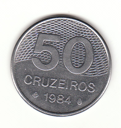  50 Cruzeioros Brasilien 1984 (B385)   