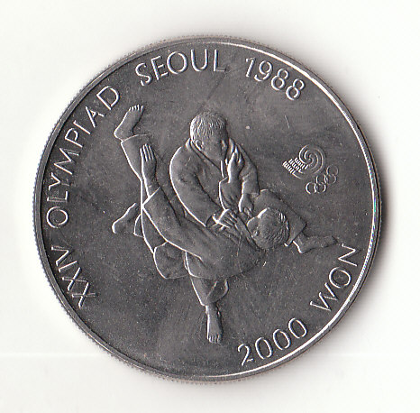  2000 Won Korea 1987    (L24)   