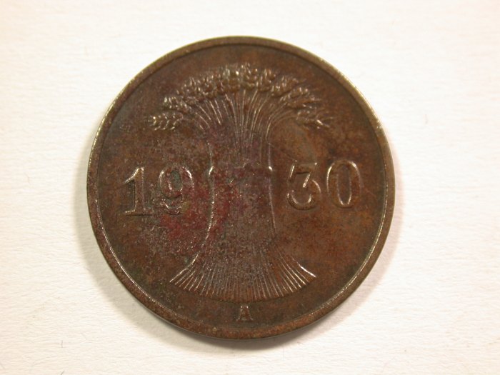  15103 Weimar 1 Pfennig 1930 A in ss-vz Orginalbilder   