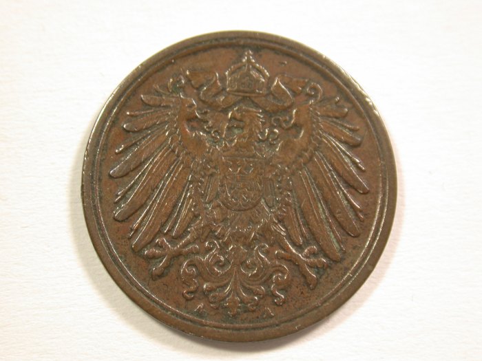  15103 KR 1 Pfennig 1915 A in f.ss  Orginalbilder   