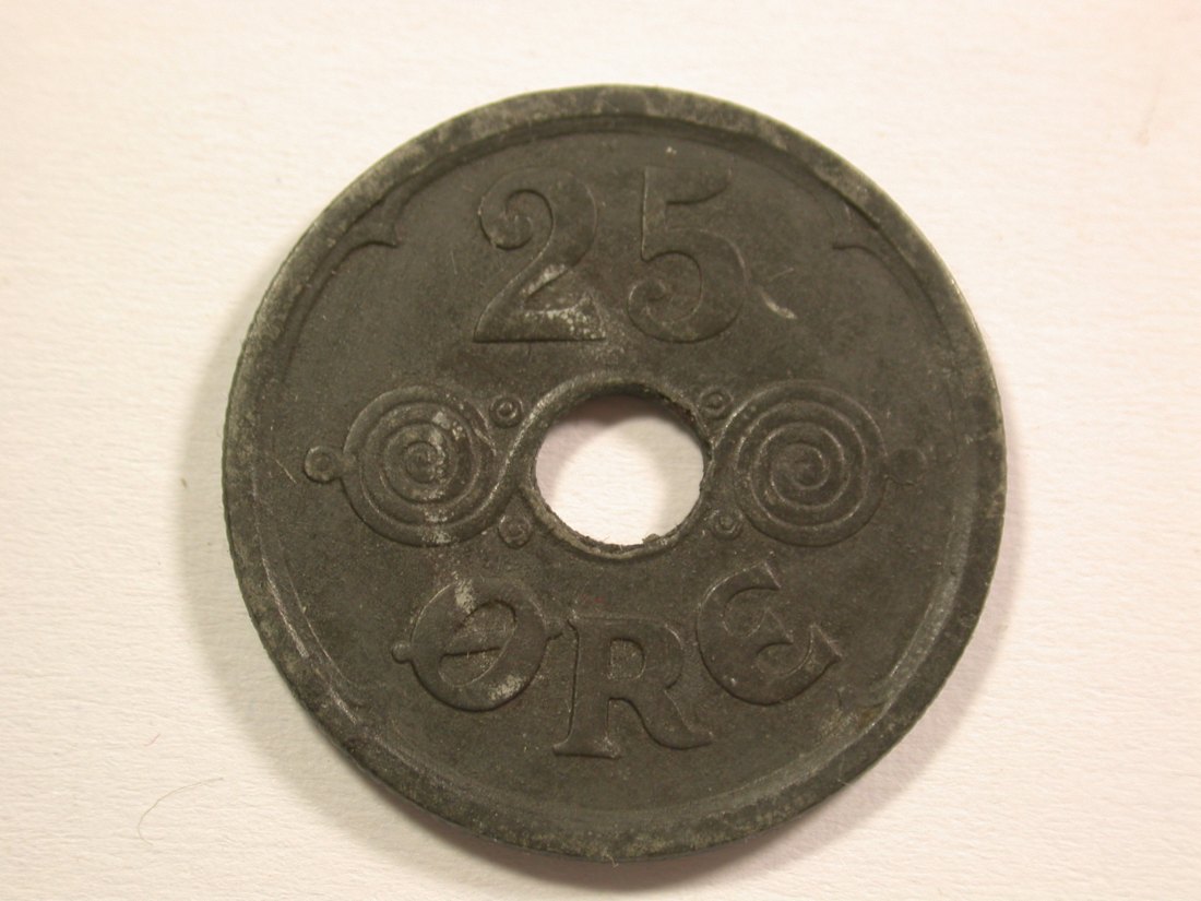 15104 Dänemark 25 Öre 1945 in sehr schön Orginalbilder