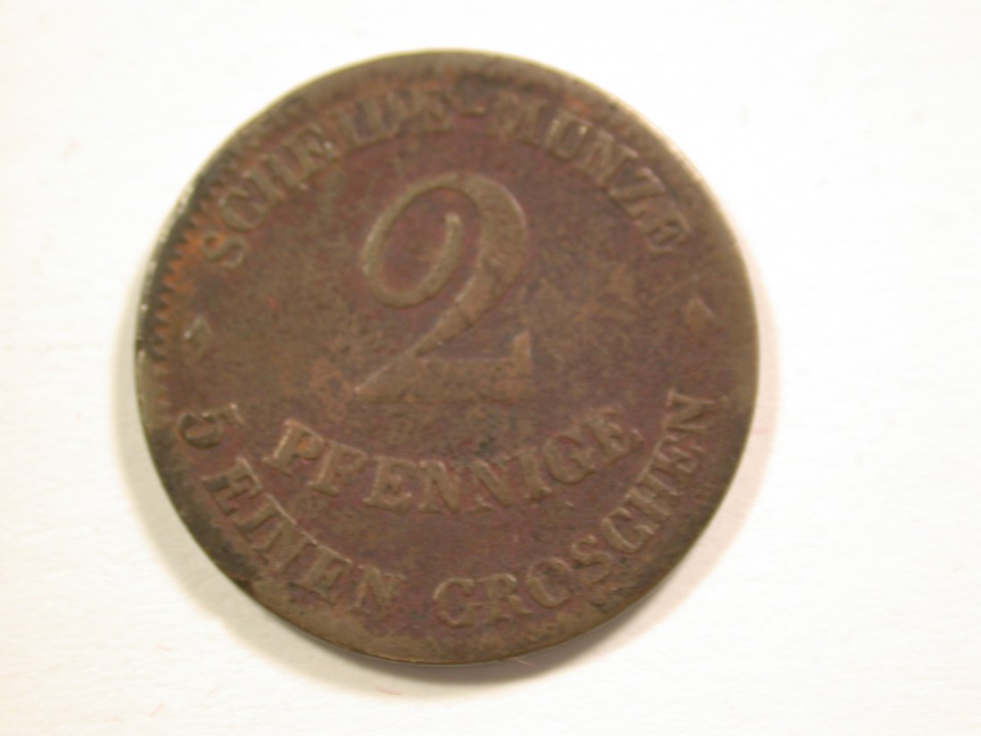 15105 Sachsen-Coburg-Gotha 2 Pfennig 1856 in s-ss Orginalbilder
