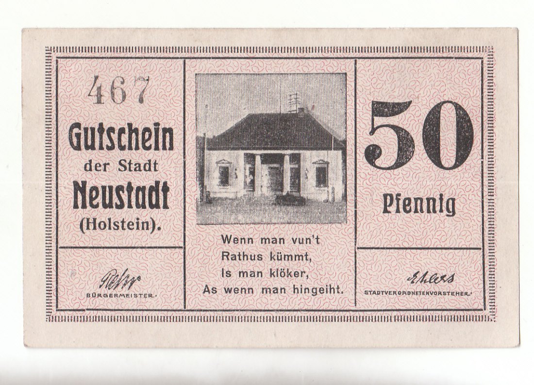  50 Pfennig der Stadt Neustadt Notgeld   (X009)   