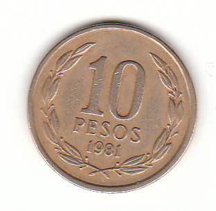 10 Pesos Chile 1981 (B407)