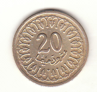  20 Millimes Tunesien 1403/1983 (B413)   
