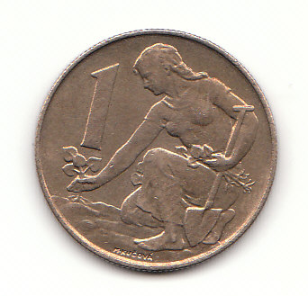  1 Krone  Tschechoslowakei 1991 (B415)   
