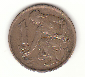 1 Krone Tschechoslowakei 1975 (B418)