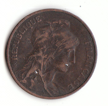  5 Centimes Frankreich 1916 (B428)   