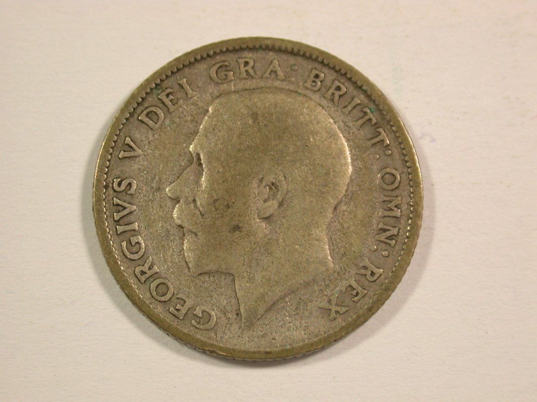  15001 Großbritannien 6 Pence 1924 in f.ss  Silber  Orginalbilder   