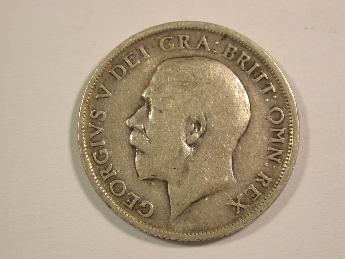  15001 Großbritannien Shilling 1914 in sehr schön  Silber  Orginalbilder   