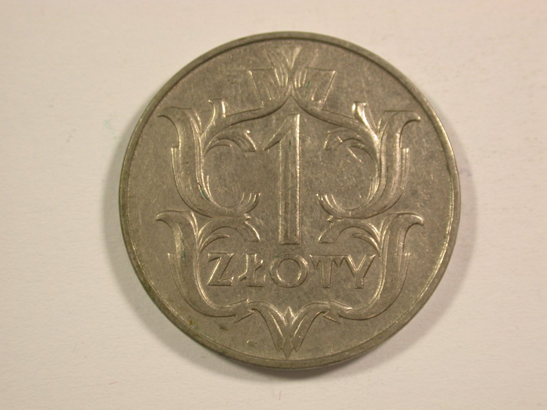  15001 Polen  1 Zloty  1929 in sehr schön  Orginalbilder   