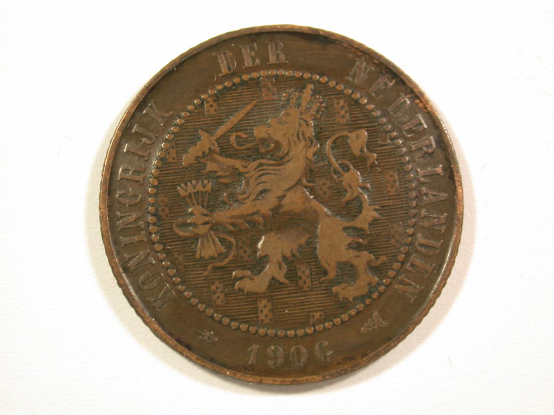  15001 Niederlande  2,5 Cent 1906 in sehr schön Orginalbilder   