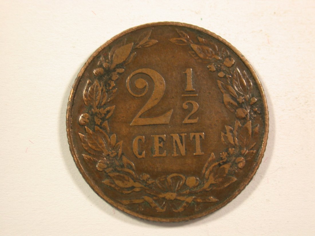  15001 Niederlande  2,5 Cent 1906 in sehr schön Orginalbilder   