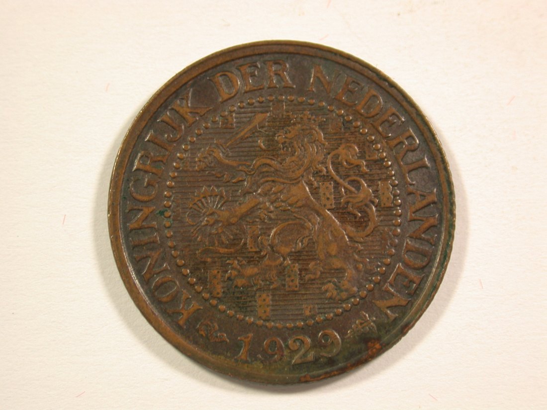  15001 Niederlande  2,5 Cent 1929 in vz  Orginalbilder   