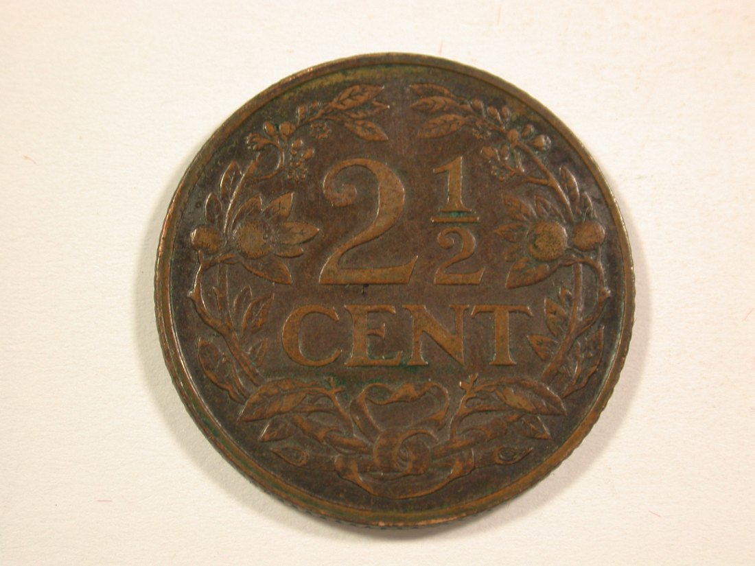  15001 Niederlande  2,5 Cent 1929 in vz  Orginalbilder   