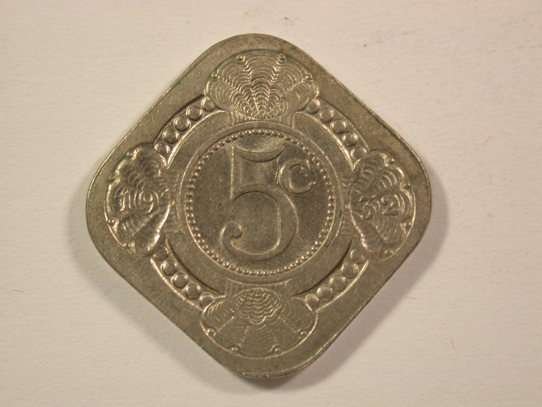 15001 Niederlande 5 Cent 1932 in vz-st Orginalbilder
