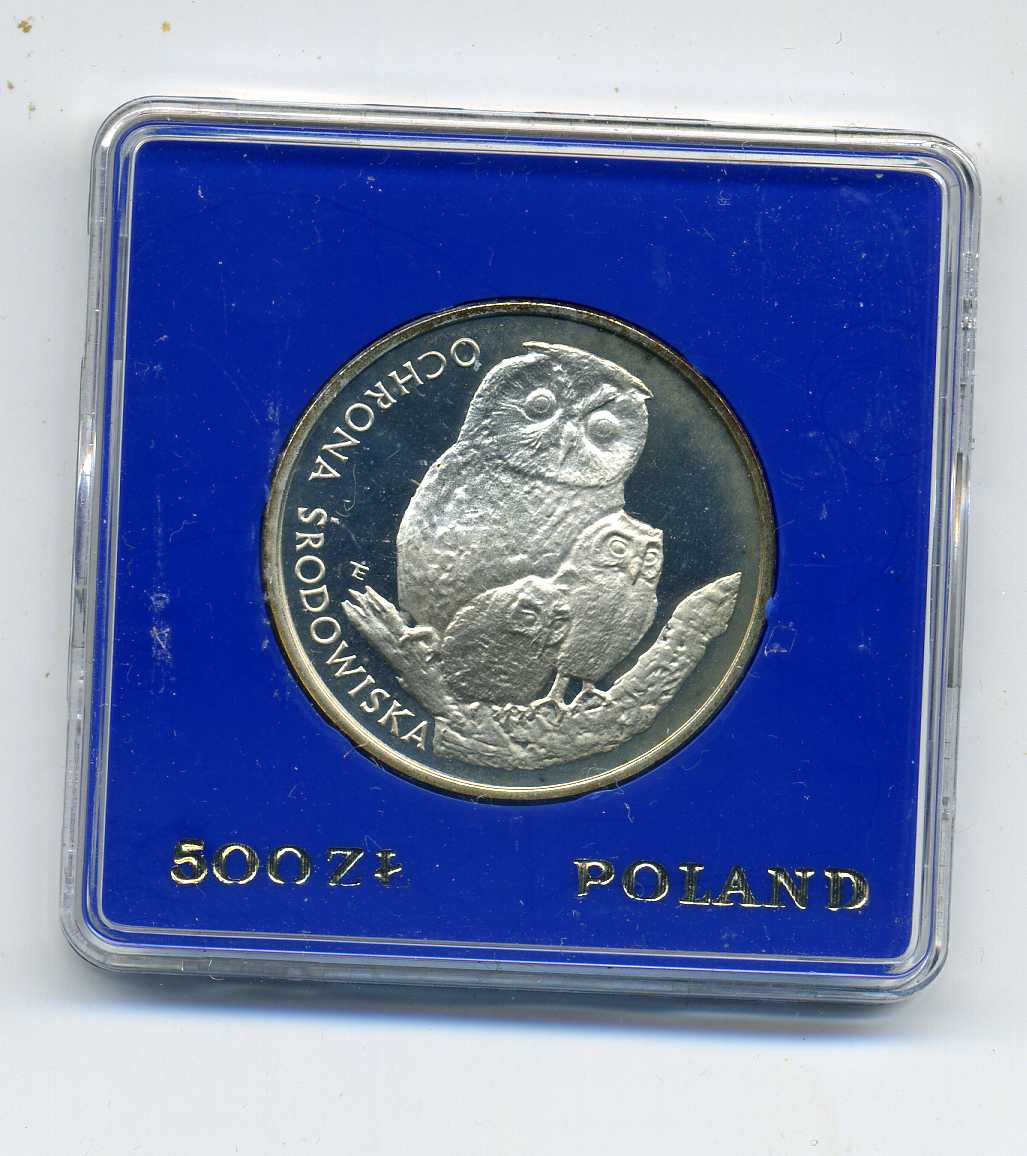 500 Zloty 1986 PP Waldkautz in Original Kapsel