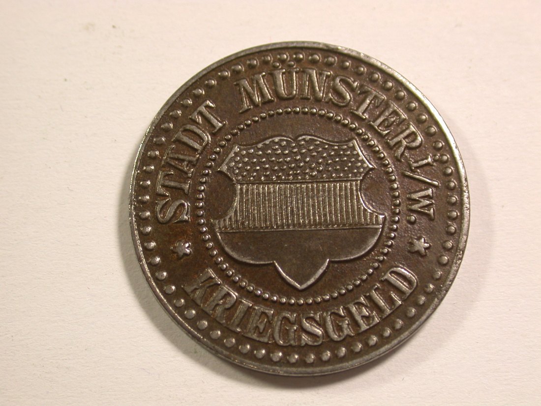  15108 Münster 25 Pfennig 1918 Eisen in Stempelglanz !! Orginalbilder   