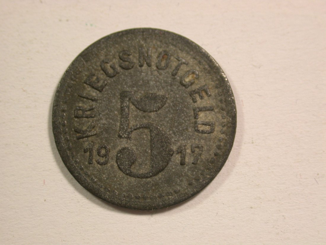  15108 Speyer 5 Pfennig 1917 in ss+  Orginalbilder   