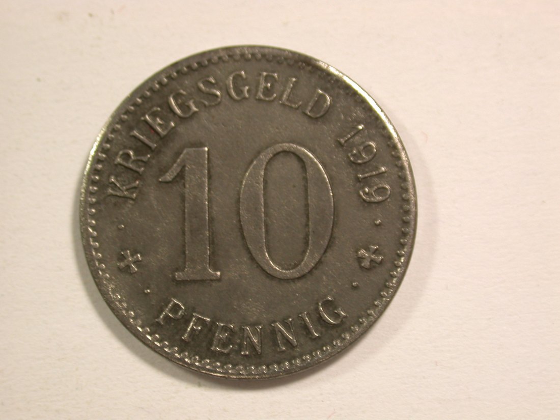  15108 Treuchtlingen 10 Pfennig 191 in vz Orginalbilder   