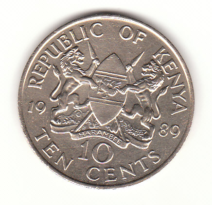  Kenia 10 Cent 1989 (B478)   