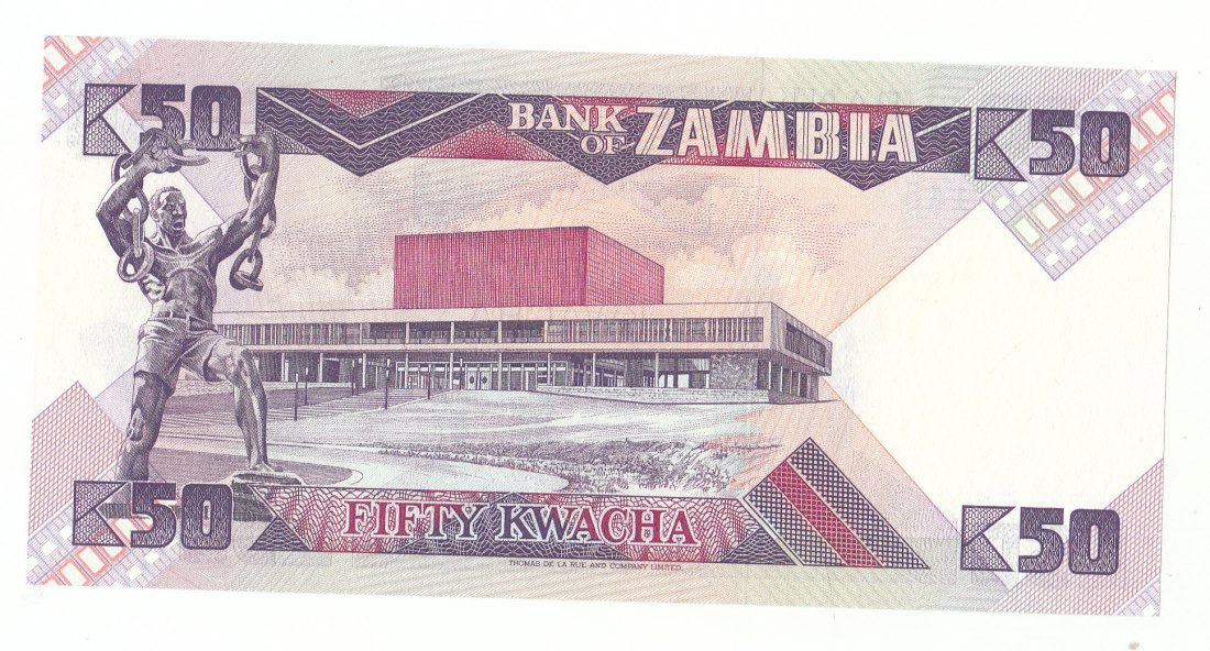  50 Kwacha Sambia 1988 bankfrisch   