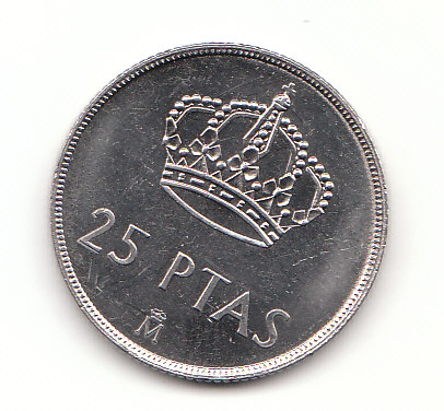  25 Pesetas 1984 ( B430)   