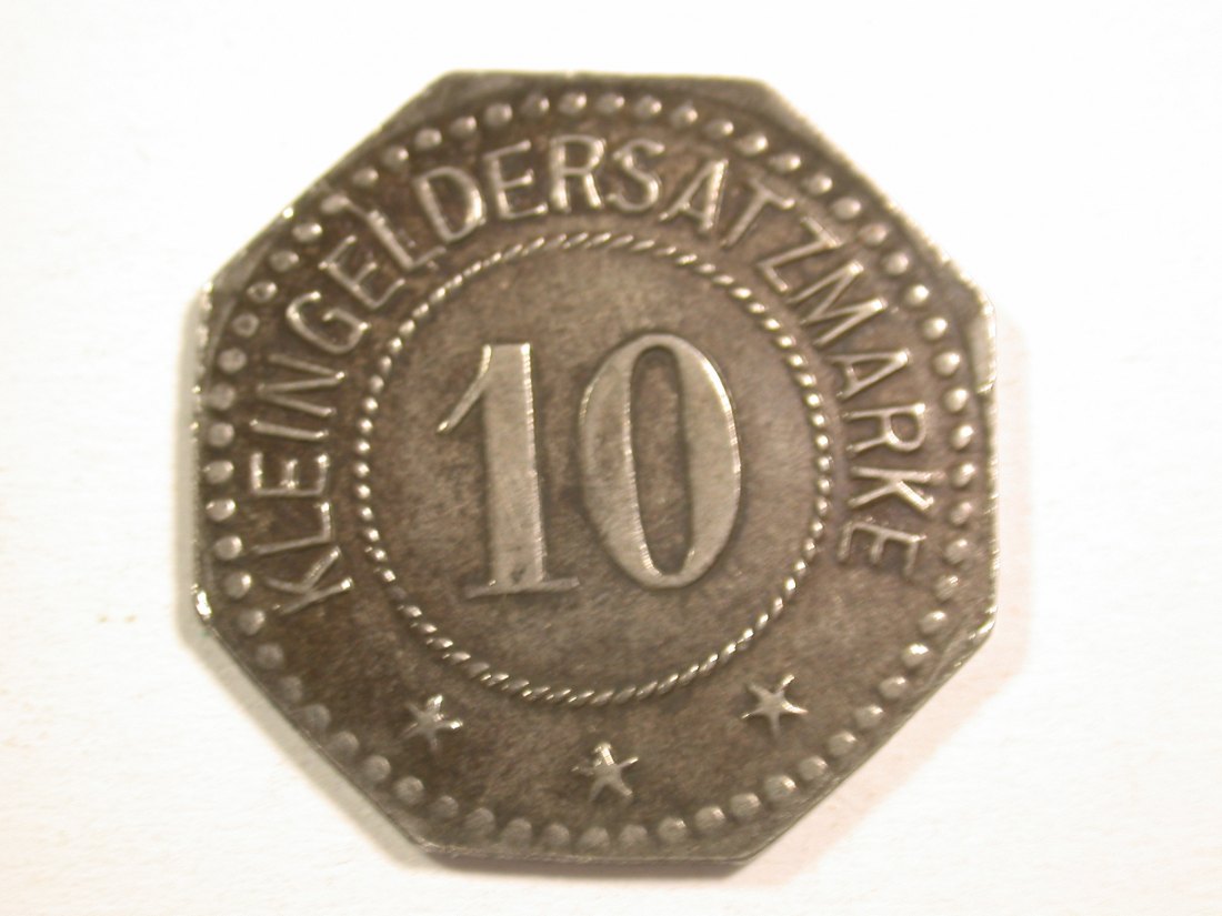  1510 Notgeld Pirmasens 10 Pfennig 1918 in vz Orginalbilder   