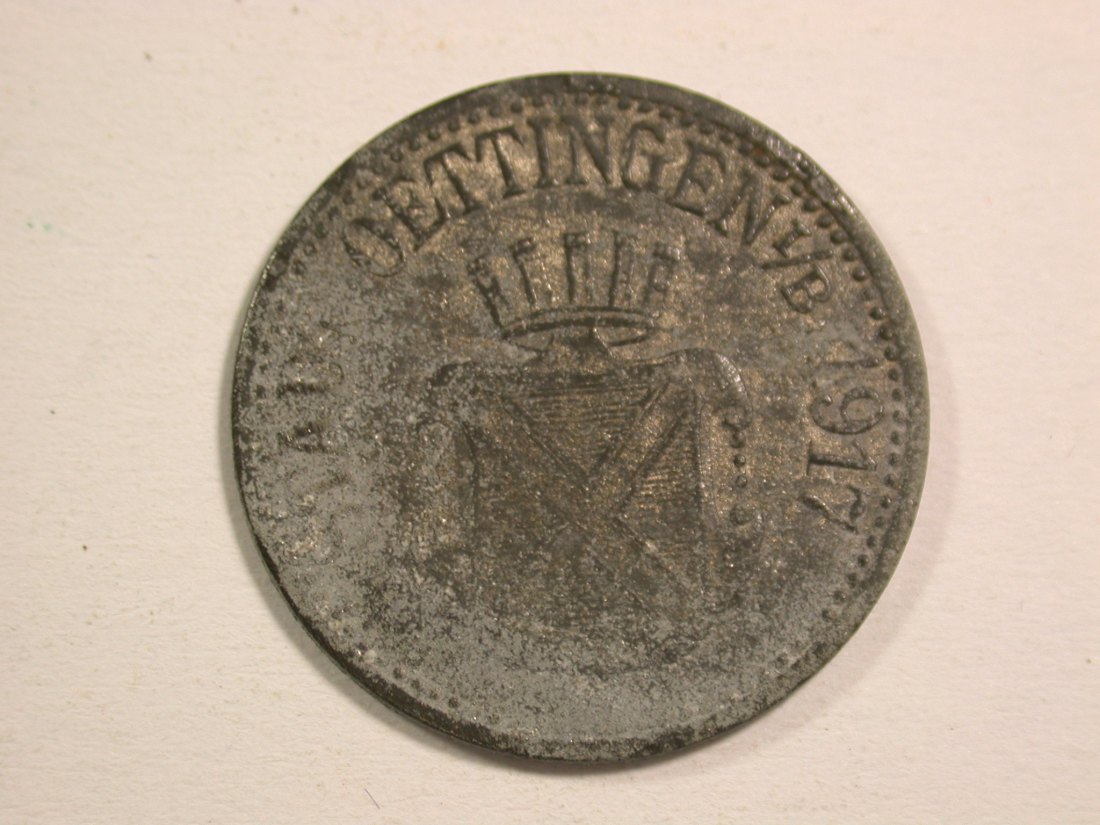  1510 Notgeld  Öttingen 10 Pfennig 1917 in f.ss Orginalbilder   