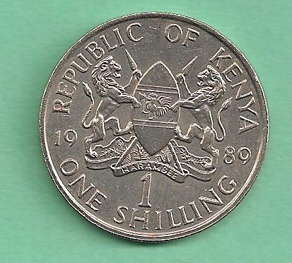 Kenya - 1 Shilling 1989