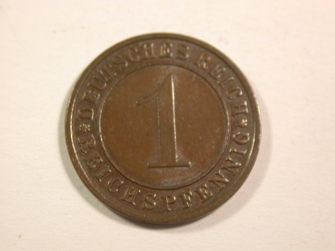 15004 Weimar 1 Reichspfennig 1935 E in ss-vz Orginalbilder