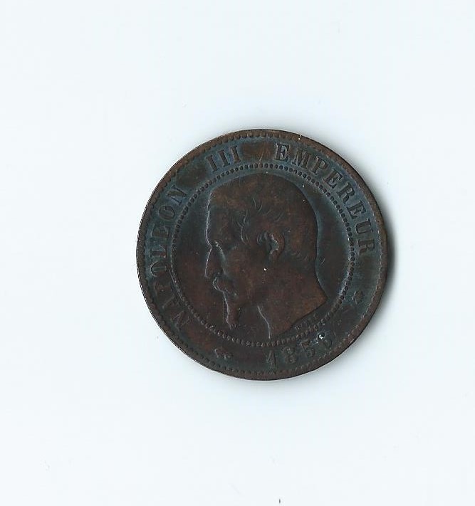  Frankreich Dix ( 10 ) Centimes 1856 BB   
