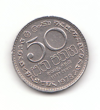  50 Cent Sri Lanka /Ceylon 1978  (B545)   