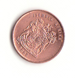  1 Cent Süd-Afrika 2000 (B547)   