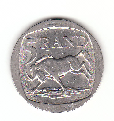  5 Rand  Süd-Afrika 1995 (B552)   