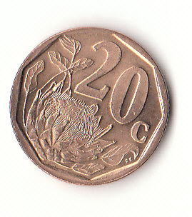  20 cent Süd -Afrika 2002 unc. (B581)   