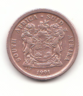 5 Cent Süd- Afrika 1991 (B589)