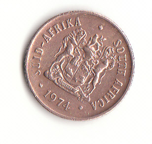 1 Cent Süd-Afrika 1974 (B598)