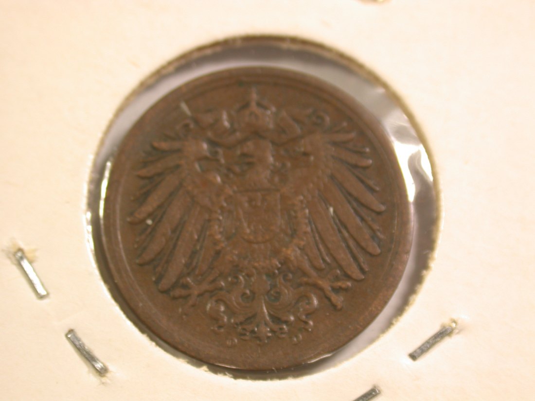  15107 KR  1 Pfennig 1916 D in ss+  Orginalbilder   