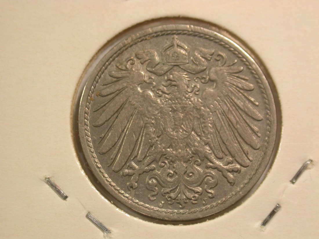  15109 KR  10 Pfennig 1913 J in ss-vz  Orginalbilder   