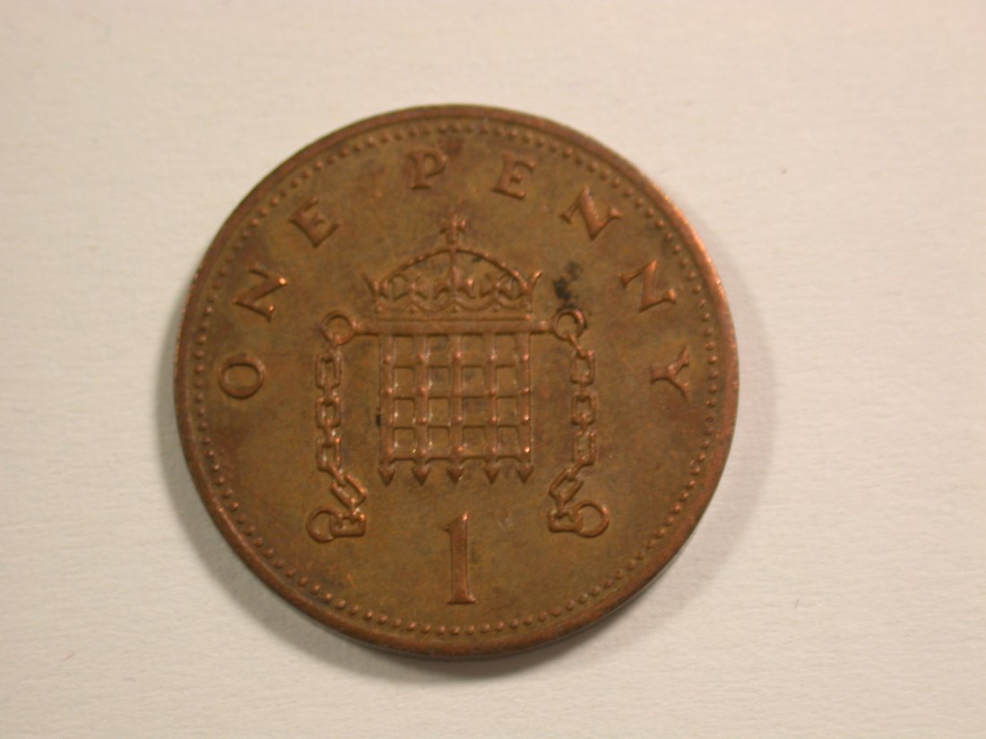  15109 Grossbritanien  1 Penny 1990 in vz  Orginalbilder   