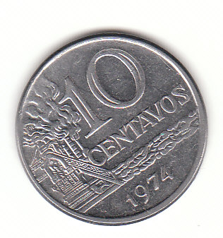  10 Centavos Brasilien 1974 (B672)   