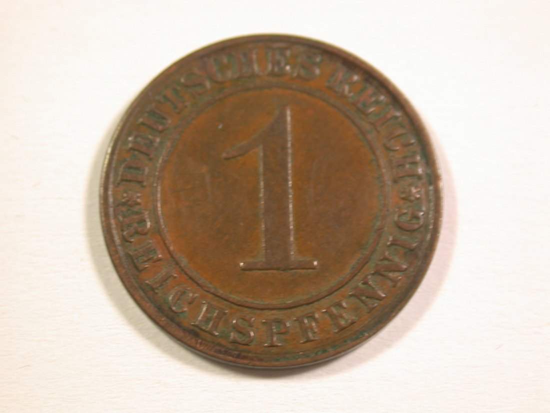 15110 Weimar 1 Reichspfennig 1929 E in ss+ Orginalbilder