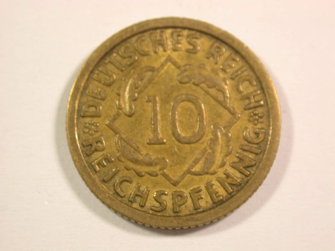 15110 Weimar 10 Reichspfennig 1935 G in ss-vz Orginalbilder